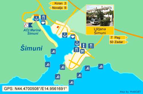 Mapa města Šimuni